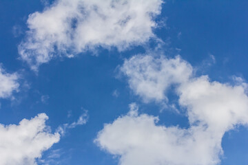 The vast blue sky and clouds sky