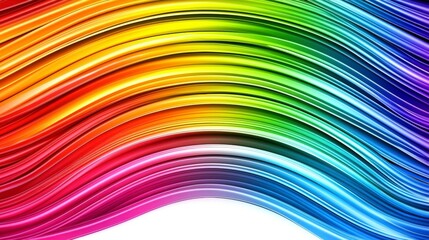 Colorful Wavy Lines Create Vibrant Abstract Background Design Art