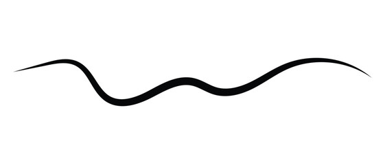 hand drawn one line continuous abstract squiggle line icon on white background.