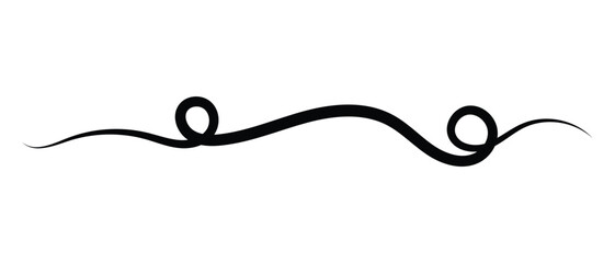 hand drawn one line continuous abstract squiggle line icon on white background.