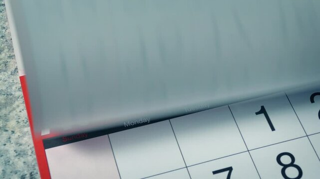 Calendar Pages Flipped All Months
