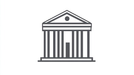Simple Greek Temple Illustration