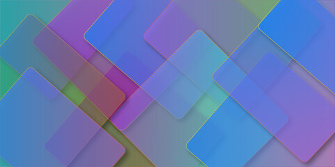 Abstract modern background gradient color. bule pink and green geometric patterned background. creative minimalist and various modern geometric shapes for background perfect for wallpaper business.