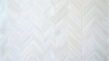 White Herringbone Patterned Wall Design