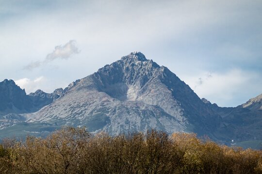 Gerlachovsky stit mountain, heighest peak of Vysoke Tatry mountains in Slovakia