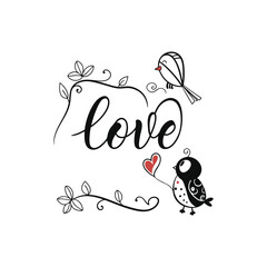 Obraz premium Hearts. Hand-drawn design elements