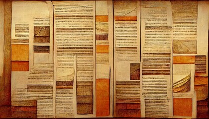 Obraz premium newspaper with old grunge vintage paper texture background graphic resource