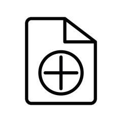 Obraz premium file plus vector icon