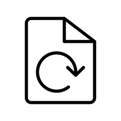 file refresh vector icon