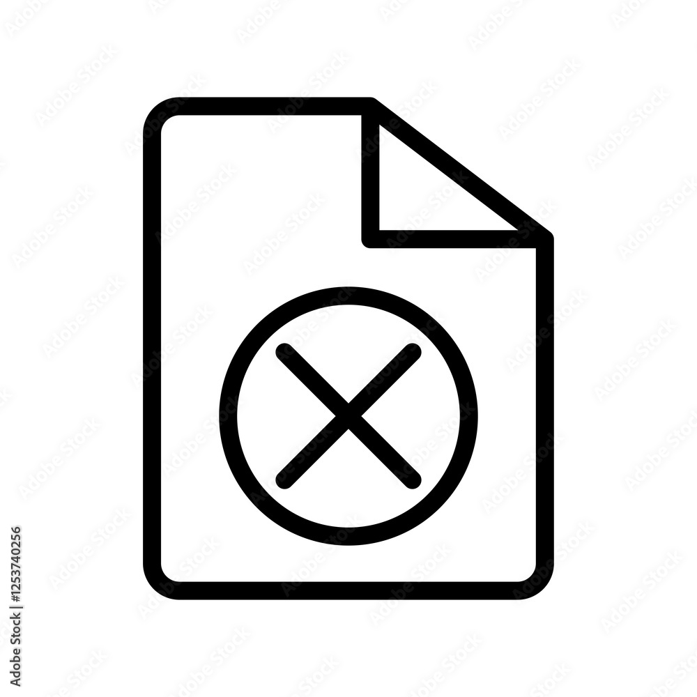 Aufkleber file remove vector icon