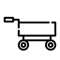 cart cut line icon