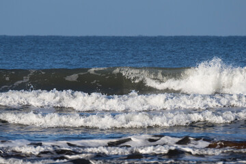 Atlantic coast breaking waves