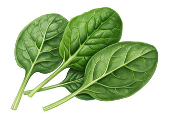 Obraz premium spinach isolated on white background