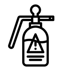 herbalicide spray line icon
