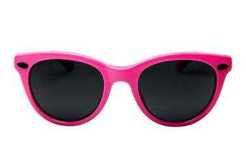 Pink sunglasses isolated on transparent background
