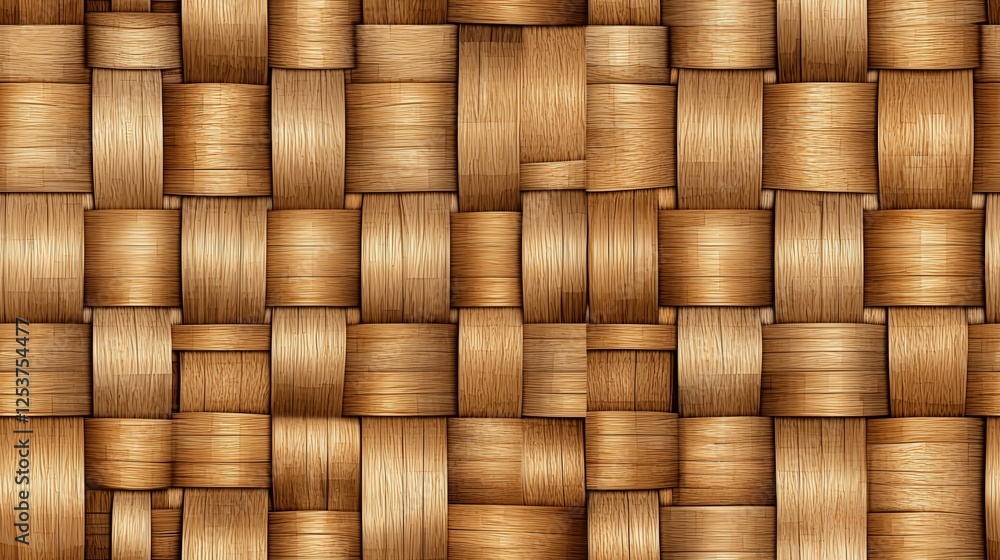 Poster natural brown woven texture with subtle shading and intricate patterns