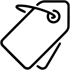Commercial tag, label, price tag icon