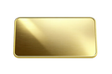 Gold meatal plate illustration 