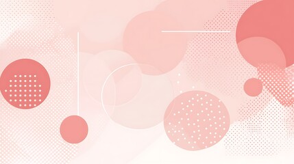 Pink abstract circles background