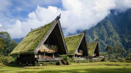 Traditional Wae Rebo Houses in Indonesia