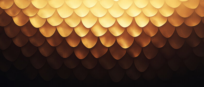 Ultrawide Golden Dragon Dandruff Skin Texture Pattern Backdrop Image