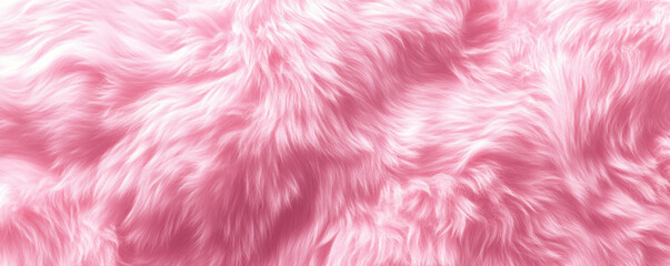The soft pink fluffy texture of faux fur is ideal for backgrounds, design projects or abstract visual concepts, evoking warmth and elegance.