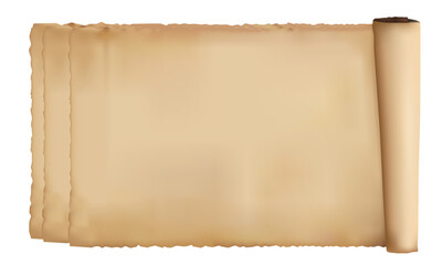 Fototapeta premium Aged Multi-Layered Scroll Paper Background