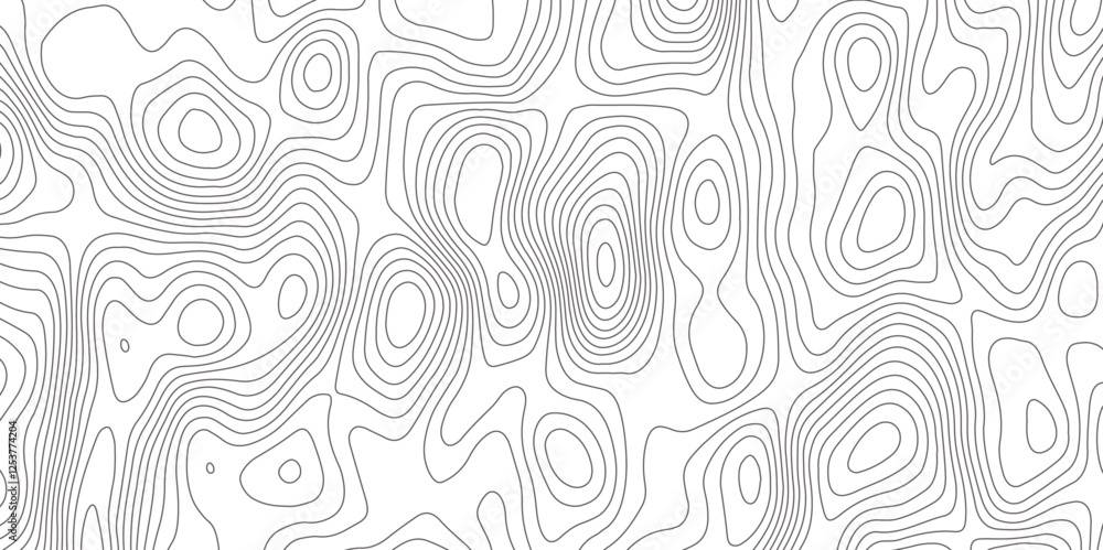 Poster abstract design with seamless pattern with lines topographic map. geographic mountain relief. retro 