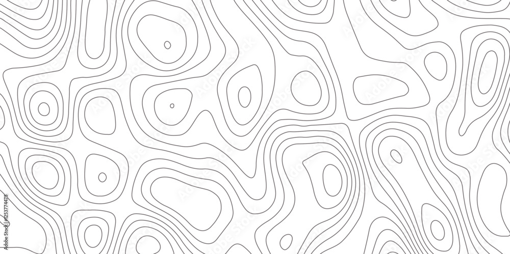 Poster abstract design with seamless pattern with lines topographic map. geographic mountain relief. retro 