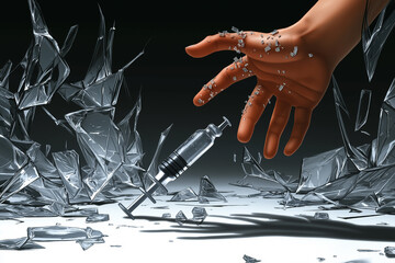 Shattered Injection: A Metaphor for Addiction Recovery