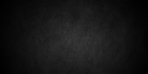 Fototapeta premium Dark black backdrop grunge cement wall. black stone marble concrete wall grunge texture background. Black texture chalk board and black board background. stone concrete texture. 