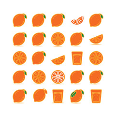 collection features whole lemons, sliced lemons, wedges, juice drops, and refreshing glasses of lemonade, all designed in a minimalist, hand-drawn style. The clean black-and-white illustrations 