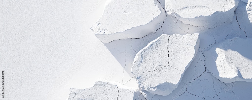 Poster white layered stone texture with natural cracks and shadows subtle and elegant surface perfect for a