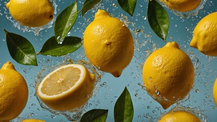 Lemon in Motion: Freshness in Every Drop