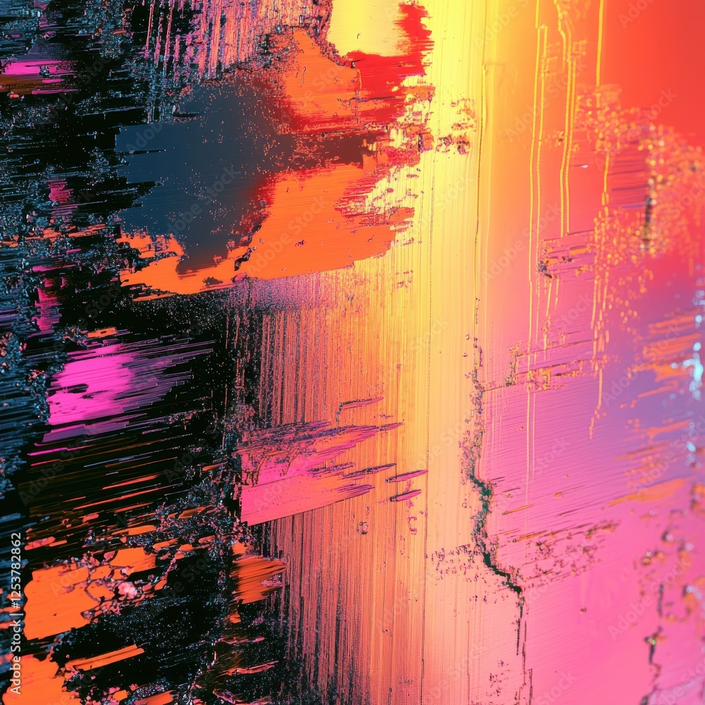 Poster abstract colorful textures with vibrant hues reflecting light in a dynamic composition for artistic 