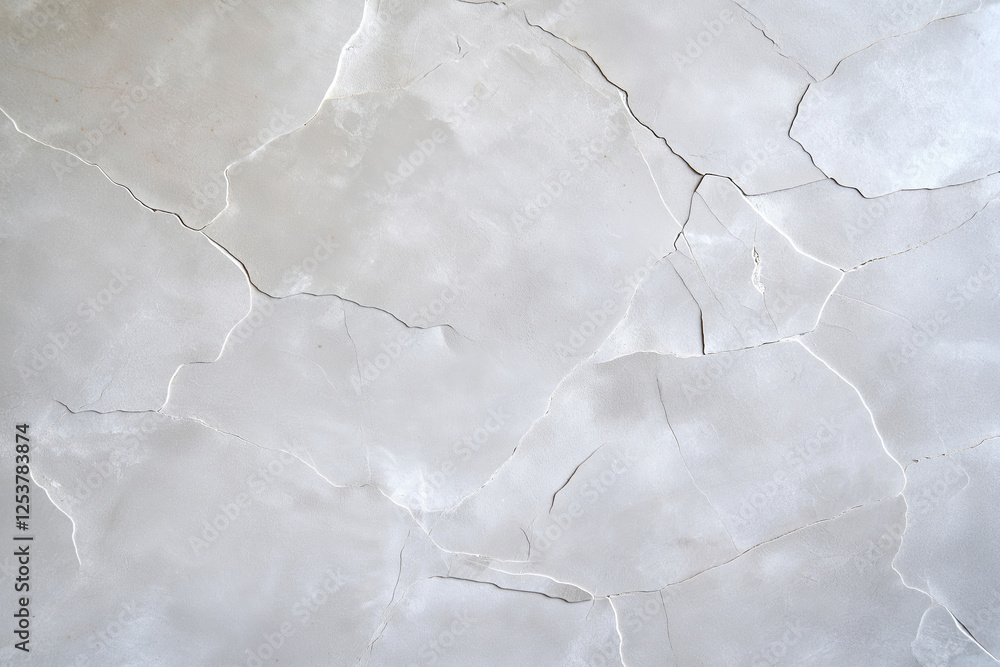 Poster cracked concrete surface showing intricate patterns and texture in daylight