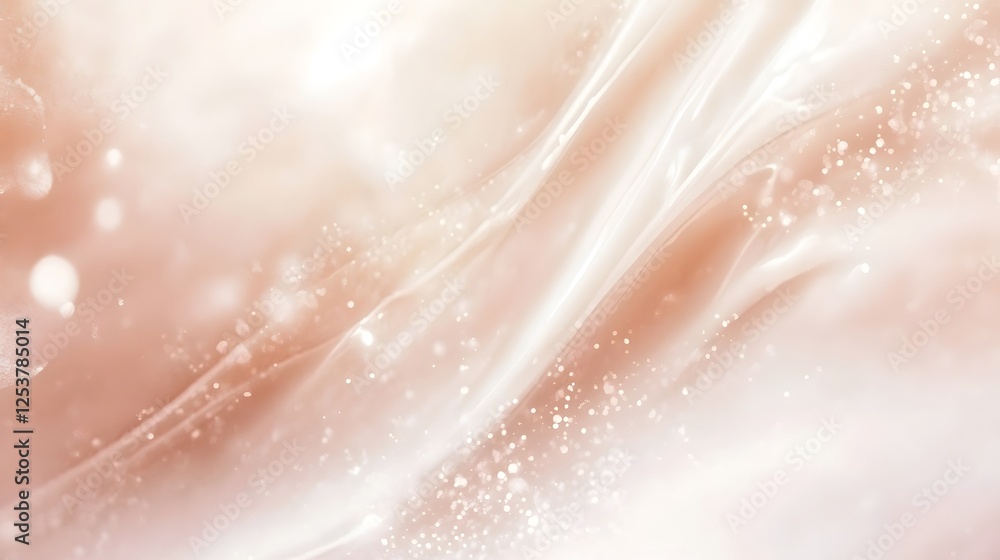 Leinwandbilder glowing wispy atmospheric abstract nature background with soft ethereal shimmering particles and ele