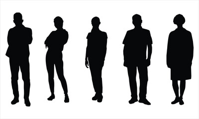 silhouettes of people
