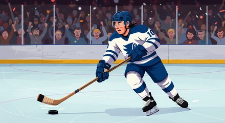 ice hockey player in action