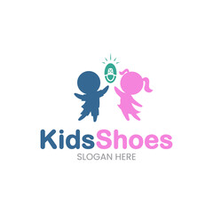 Logo for a kids shoe store.