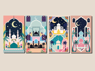 Eid & Ramadan Celebration - Islamic Architecture & Lanterns