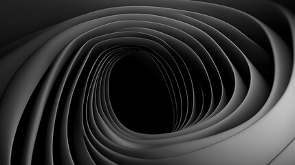 Obraz premium Abstract Dark Swirling Tunnel