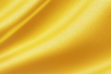 Golden satin fabric, silky smooth texture, luxurious drapery, shimmering surface, soft folds, warm yellow hue, elegant background, high-resolution detail, studio lighting, close-up photography, glossy