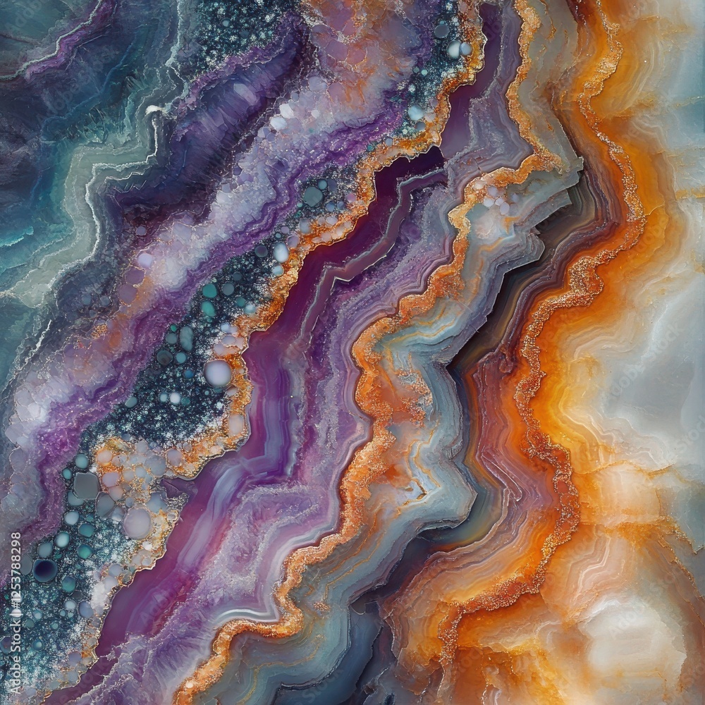 Poster vibrant abstract textures with swirling patterns in rich colors and depths for artistic and design p