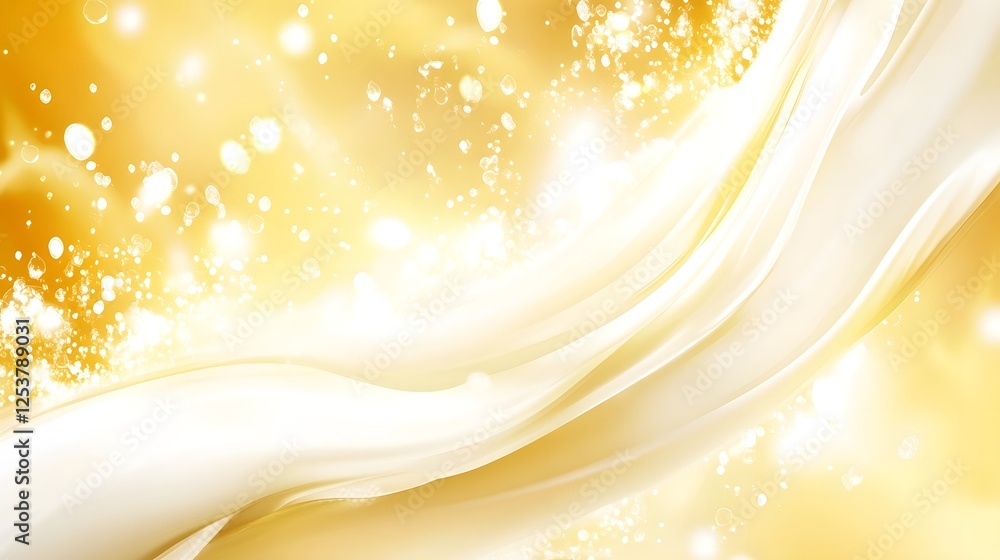 Poster Magical glow of ethereal light with glittering radiance and shimmering luminescence creating a dreamlike captivating and spellbinding atmosphere  The image exudes a celestial divine