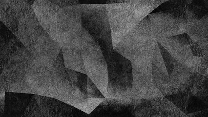 Abstract Geometric Greyscale Backdrop (3d rendering)