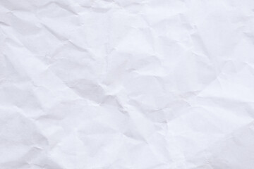 Crumpled white paper texture background