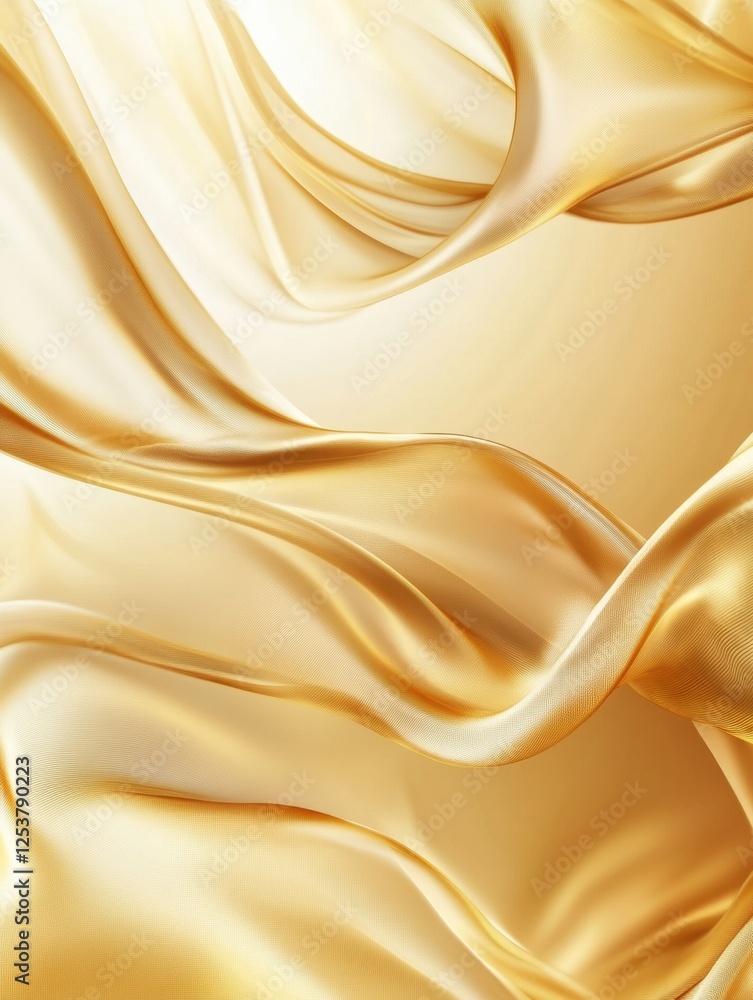 Aufkleber flowing silk fabrics create an elegant atmosphere with soft light and neutral background inviting cr
