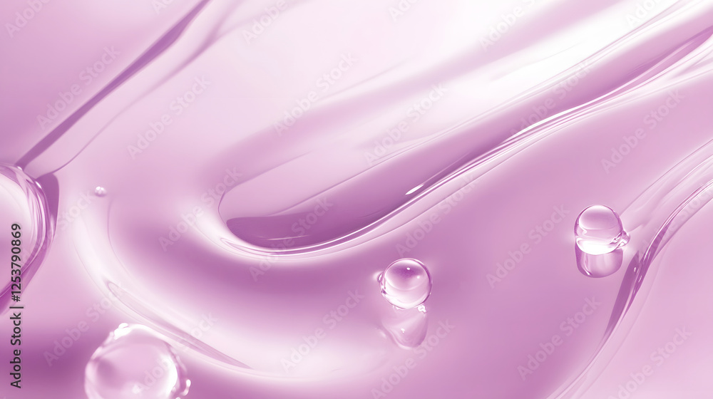 Poster Mesmerizing pink and purple fluid abstraction with smooth gradient waves and dynamic liquid motion  Elegant modern and minimalist digital art background with a captivating serene