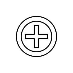 Add Icon Vector logo set flat